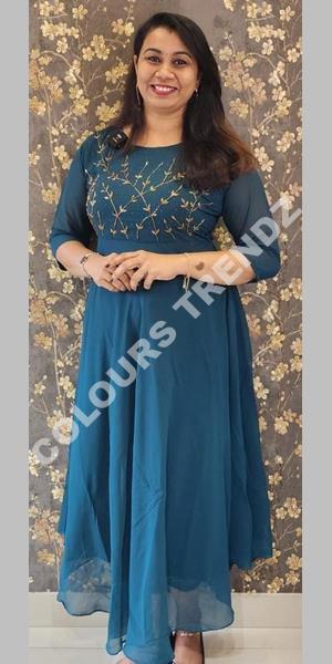 Peacock Blue Kurti for Women at Best Prices from SHREE